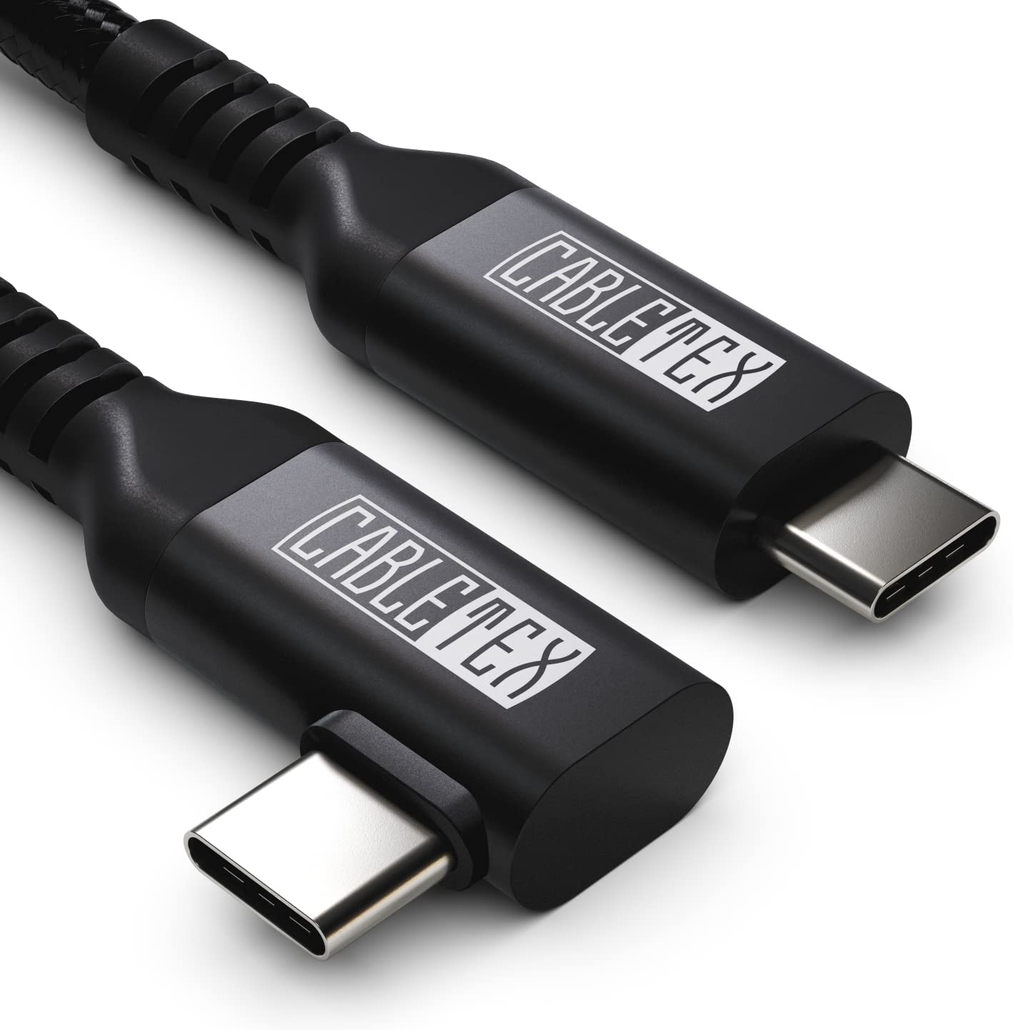 CABLETEX cc-90-5-alu-s USB-Kabel, Schwarz