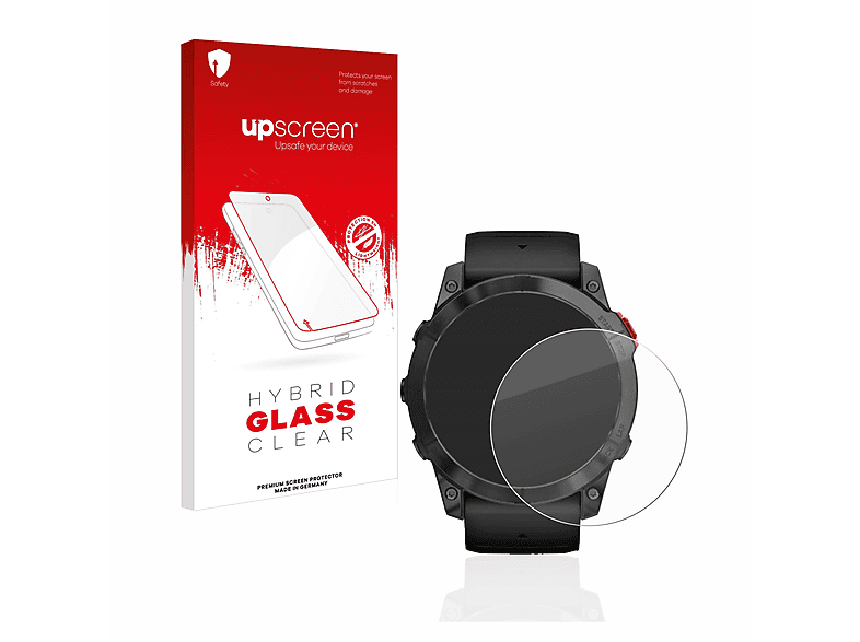 UPSCREEN klare Schutzfolie(für Garmin Fenix 7X Pro Solar (51 mm)) | Smartwatch Schutzfolien & Gläser