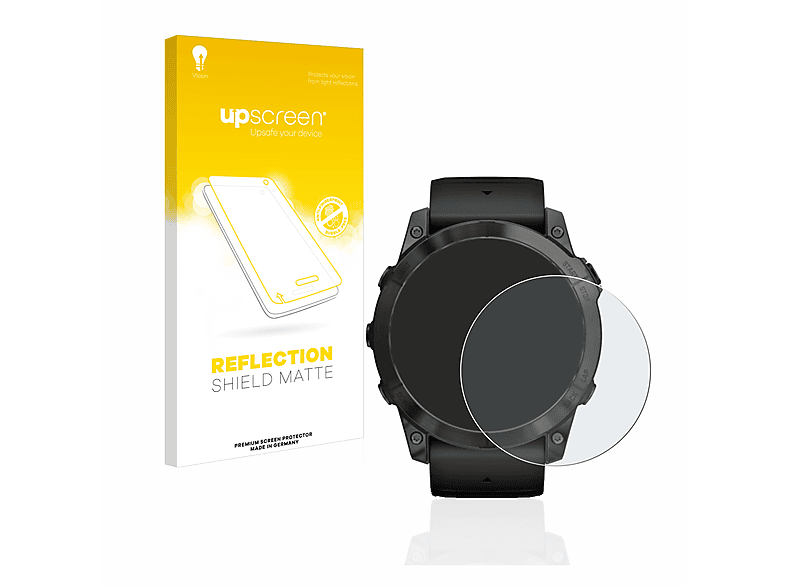 UPSCREEN entspiegelt matte Schutzfolie(für Garmin Fenix 7S Pro Solar (42 mm))