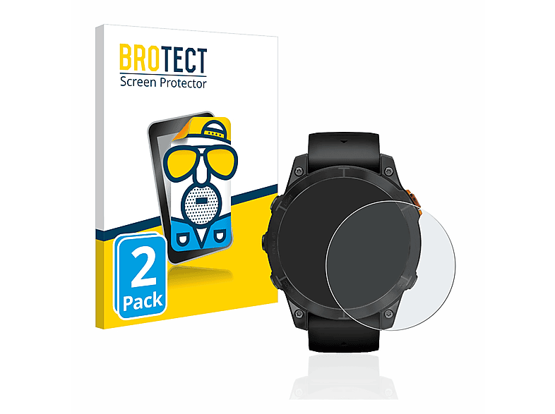 BROTECT 2x matte Garmin mm)) (47 7 Solar Fenix Pro Schutzfolie(für