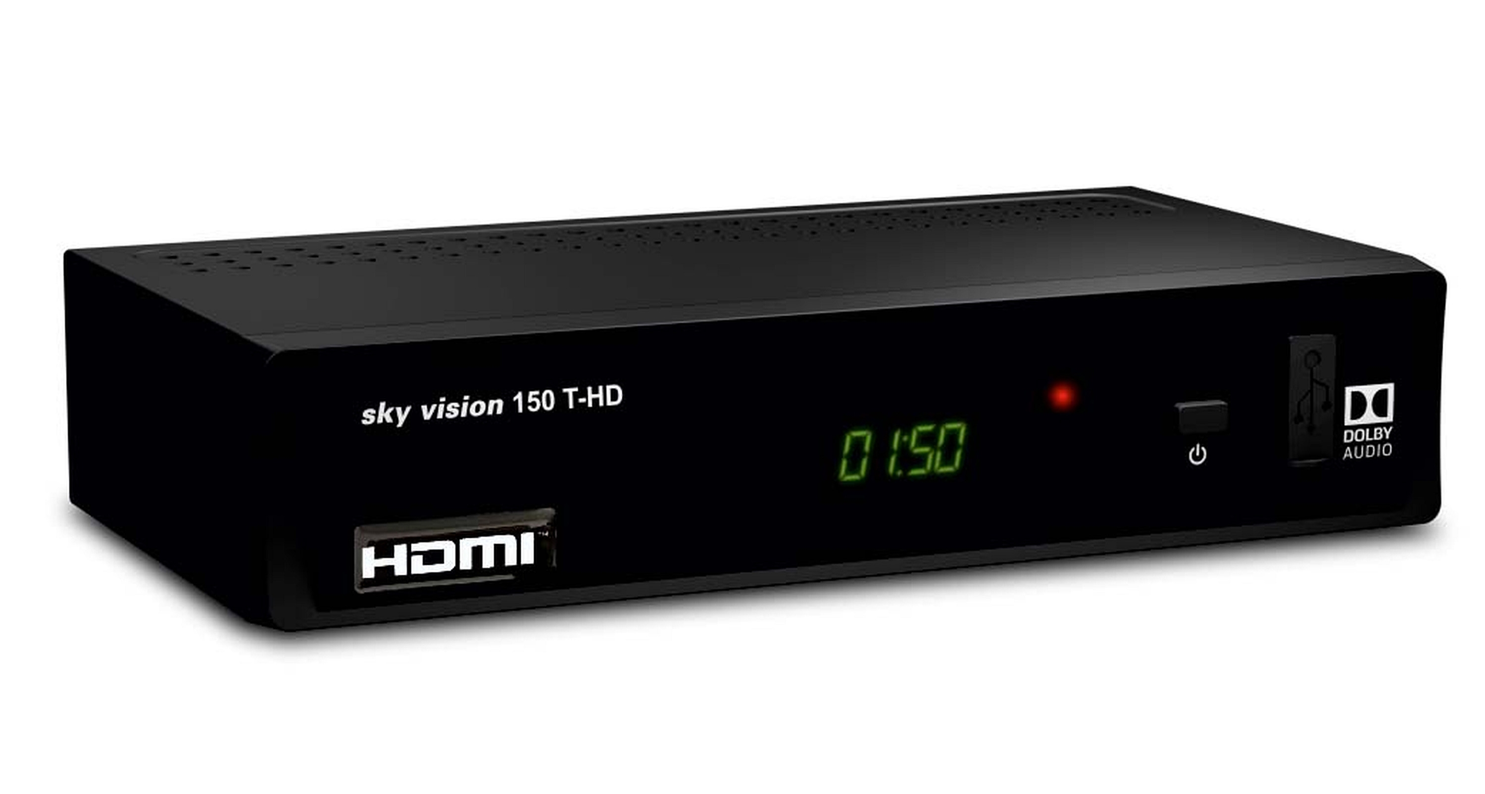 SKY VISION R9606 DVB-T-Receiver schwarz) DVB-T2 (H.265), (DVB-T