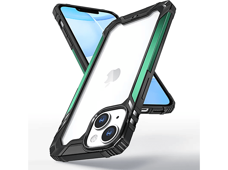 Backcover, Schutz MagSafe Outdoor Apple, Plus, Grün iPhone 14 WIGENTO Tasche,