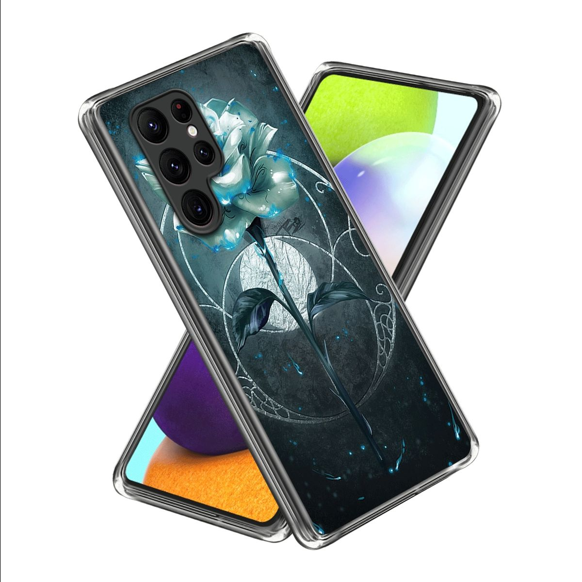 WIGENTO Design Muster Motiv Schutz TPU Silikon Hlle, Backcover, Samsung,  Galaxy S23 Ultra, Transparent mit Druck | MediaMarkt