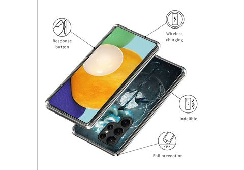 Wigento Handyhülle Für Samsung Galaxy S24 Ultra Silikon TPU Schutz