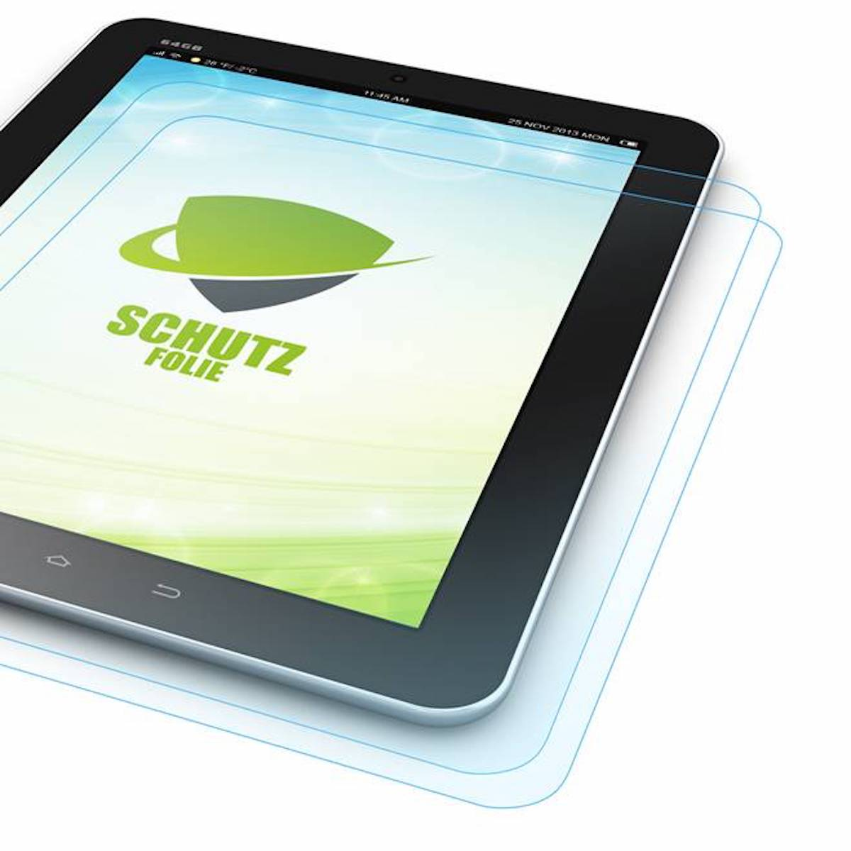 Zoll/ Air Air 2x WIGENTO 2020 PET Folie Apple 10.9 Gen TPU Schutz 4. iPad Display 2022) Schutzfolie(für