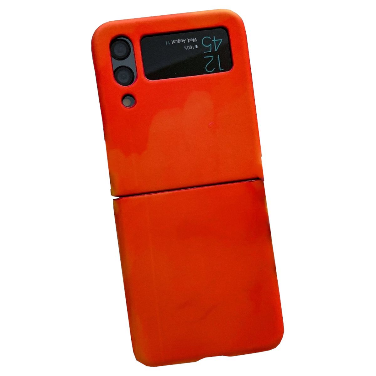 WIGENTO Design Handy Flip4, Tasche, Schutz Cover, Z Galaxy Orange Samsung, Flip