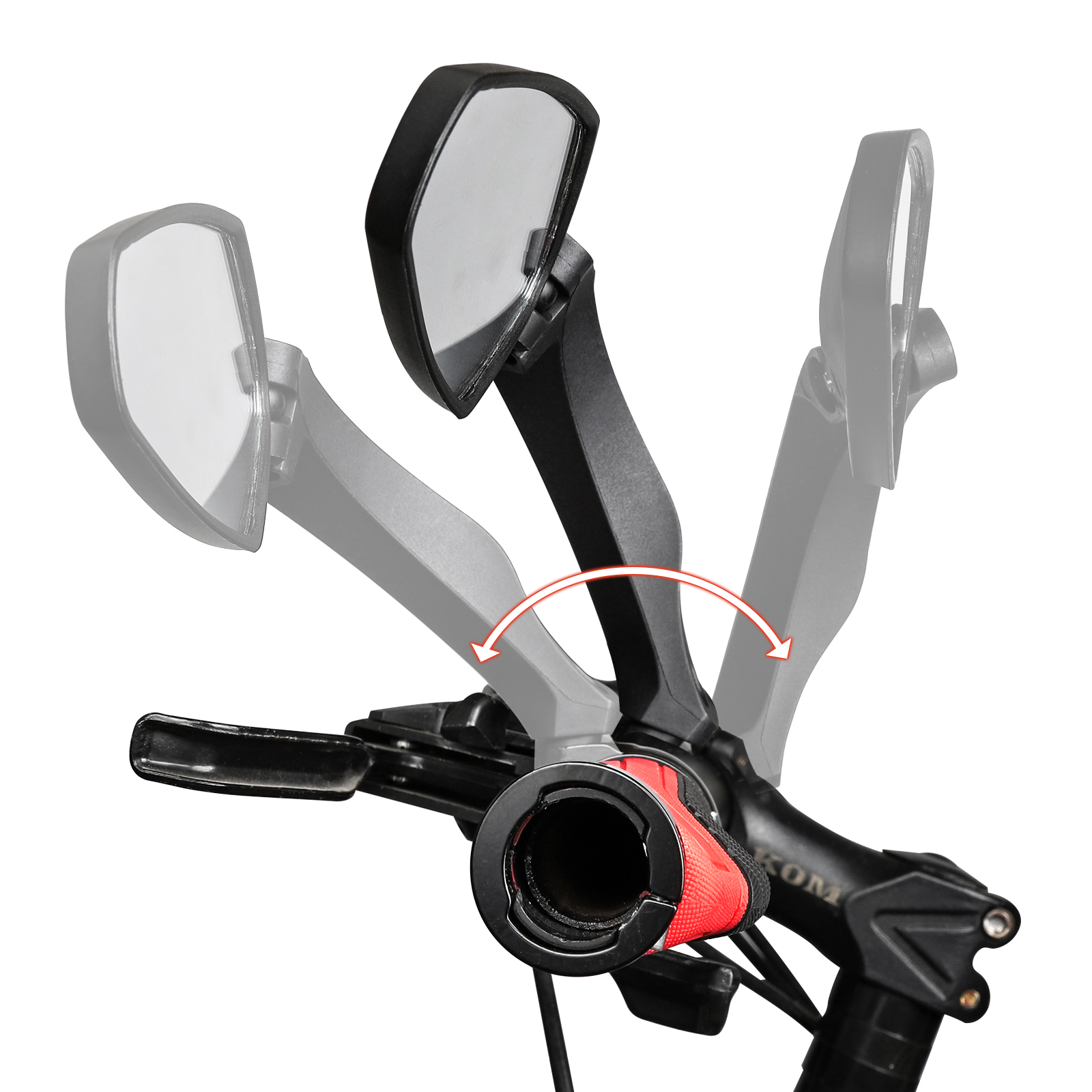 - Speed Pedelec - Links Verstellbar für E-Bike, Fahrradspiegel TIKKENS (Schwarz) geeignet