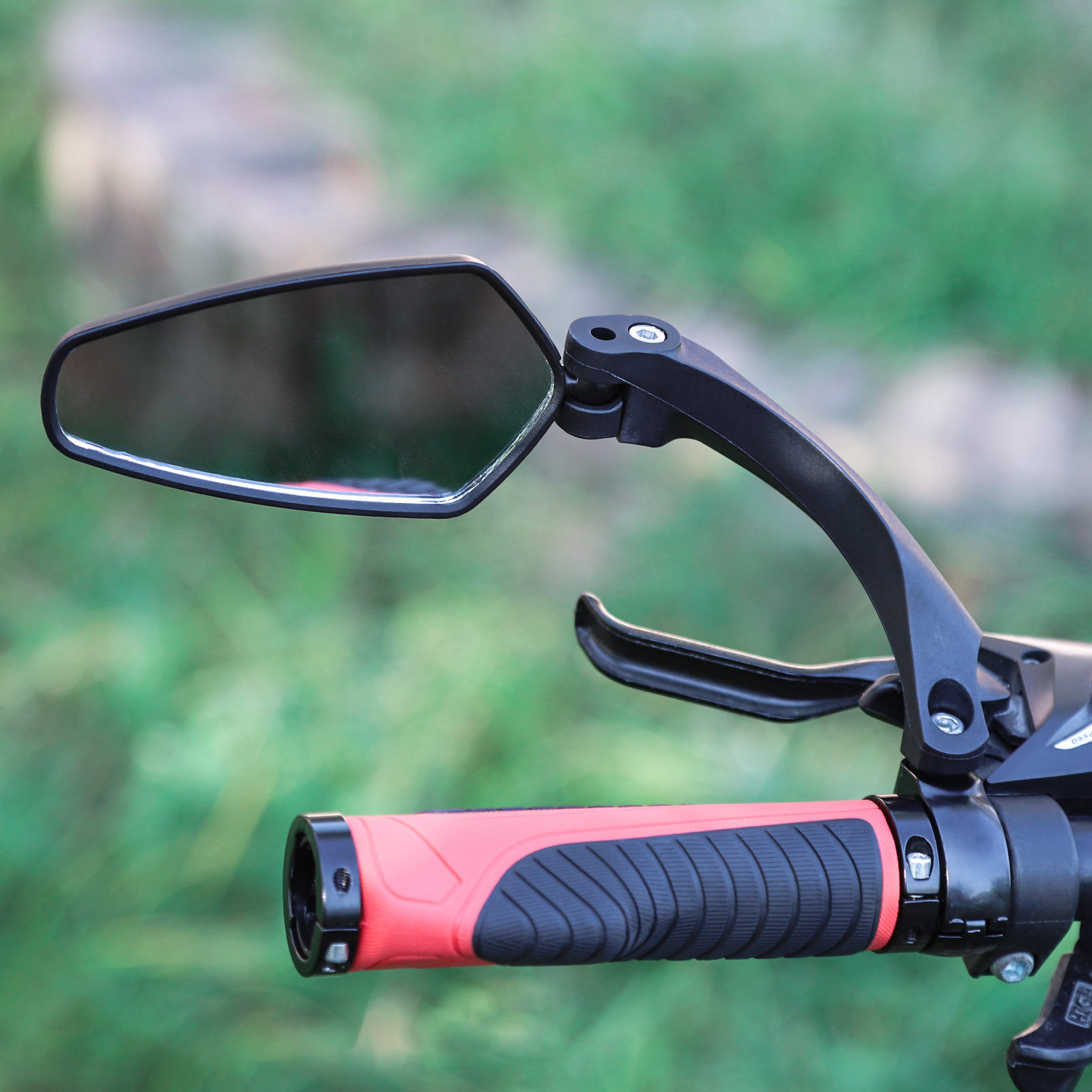 TIKKENS Fahrradspiegel Links - (Schwarz) - E-Bike, Speed Pedelec geeignet für Verstellbar