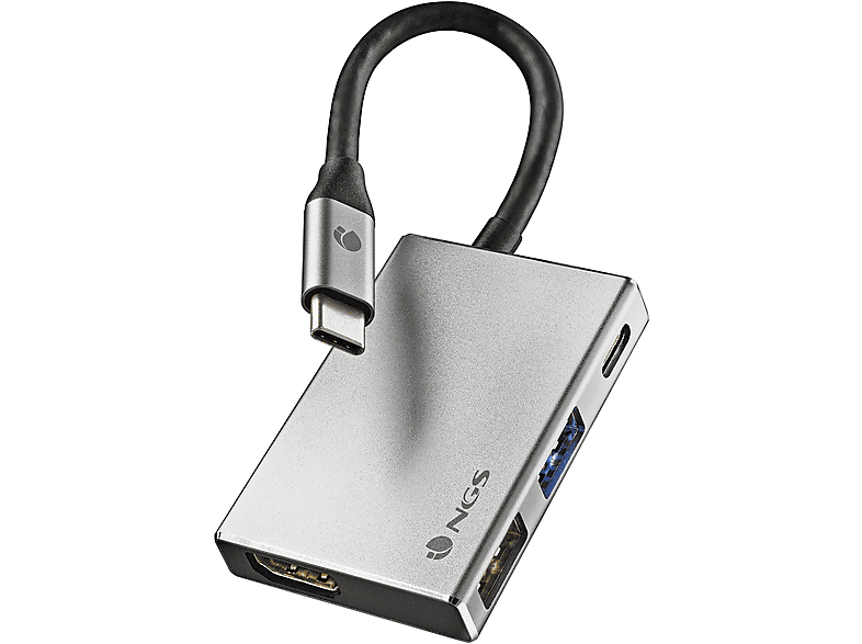 NGS WONDERDOCK4, USB Hub, Silber | USB Hubs