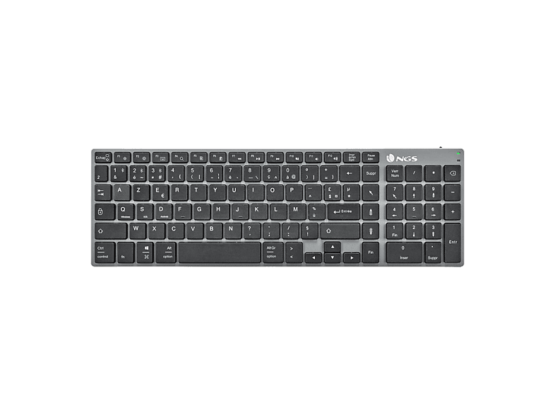 Tastiera NGS FUNKYV3 USB Con 12 Tasti Multimediali - Layout AZERTY Francese, Membrana Silenziosa, Resistente Agli Schizzi, Cavo 1,4m - 5