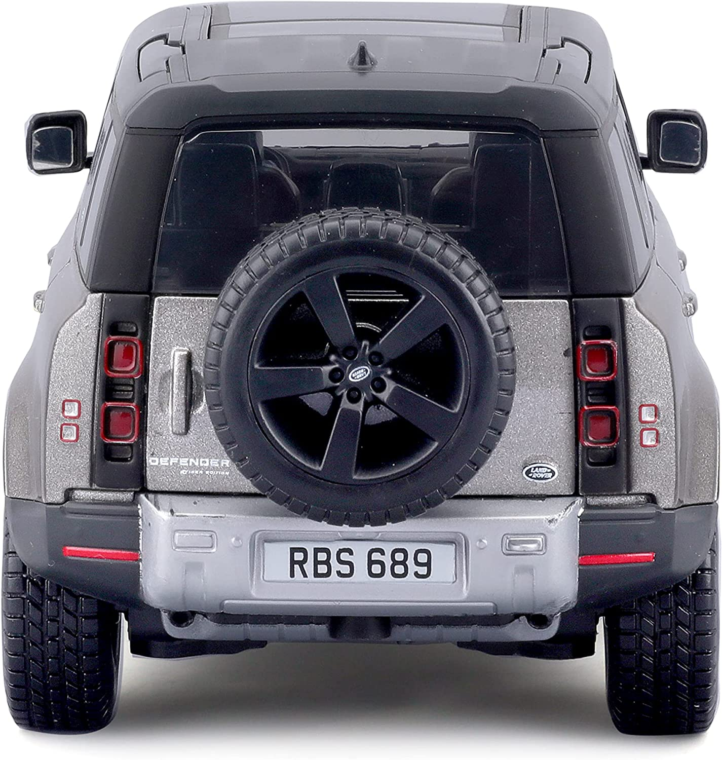 \'22 1:24) Spielzeugauto Rover Land Maßstab (silber, BBURAGO Defender