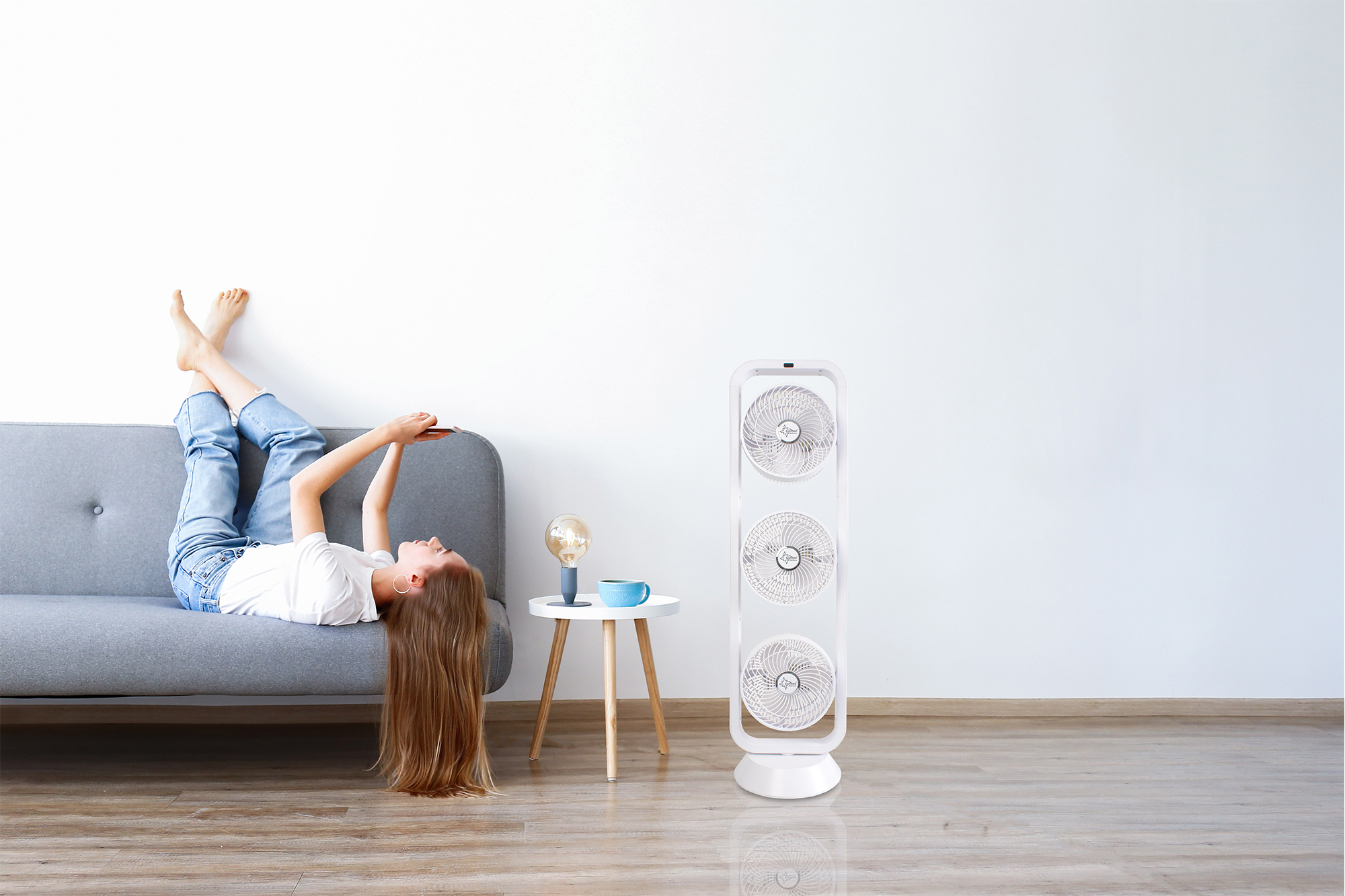 SUNTEC CoolBreeze 9500 Turmventilator (105 Watt) TV+ Weiß Tri-Vario