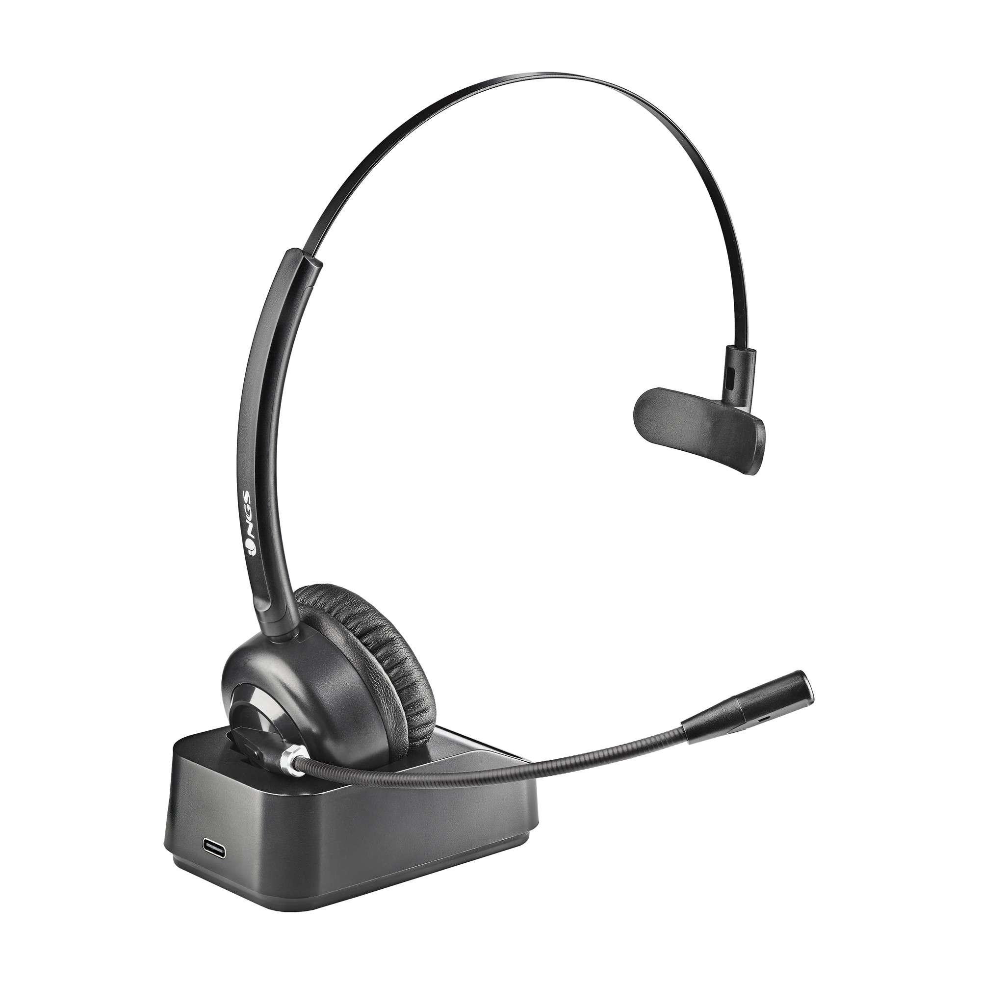 NGS BUZZBLAB, Over-ear Bluetooth Headset Bluetooth Mikrofon Schwarz mit