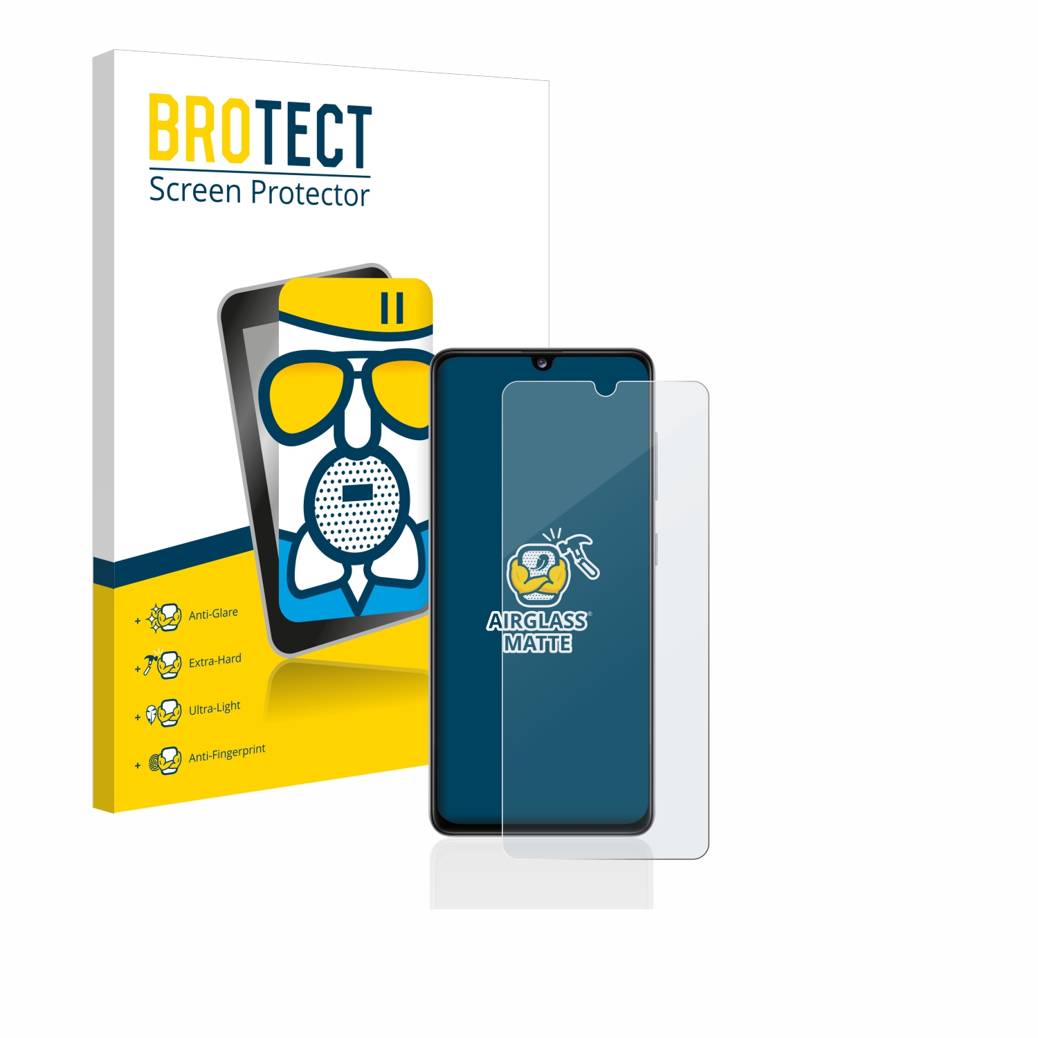 Galaxy Schutzfolie(für matte Samsung BROTECT A41) Airglass
