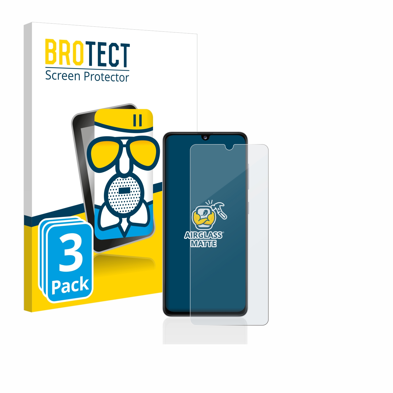 Samsung Galaxy BROTECT matte 3x Airglass A41) Schutzfolie(für