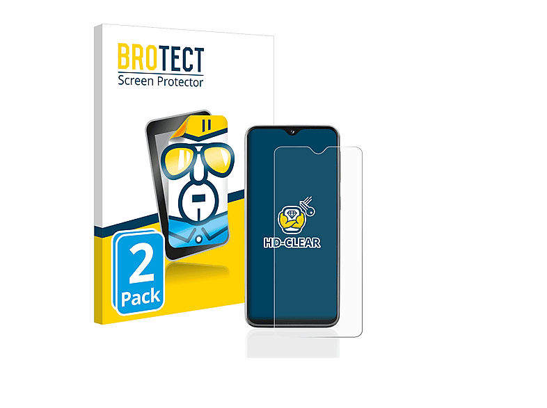 BROTECT 2x klare Galaxy Samsung Schutzfolie(für A20e)