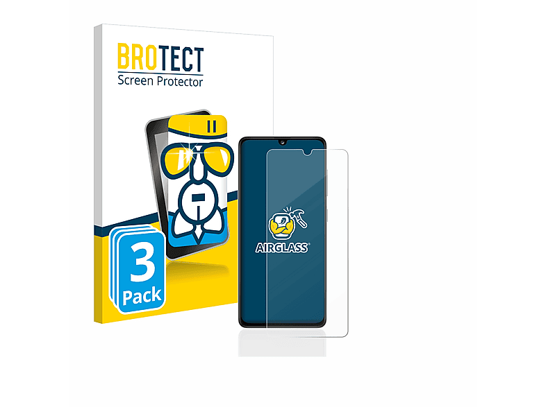 Schutzfolie(für BROTECT Galaxy Airglass Samsung klare A41) 3x