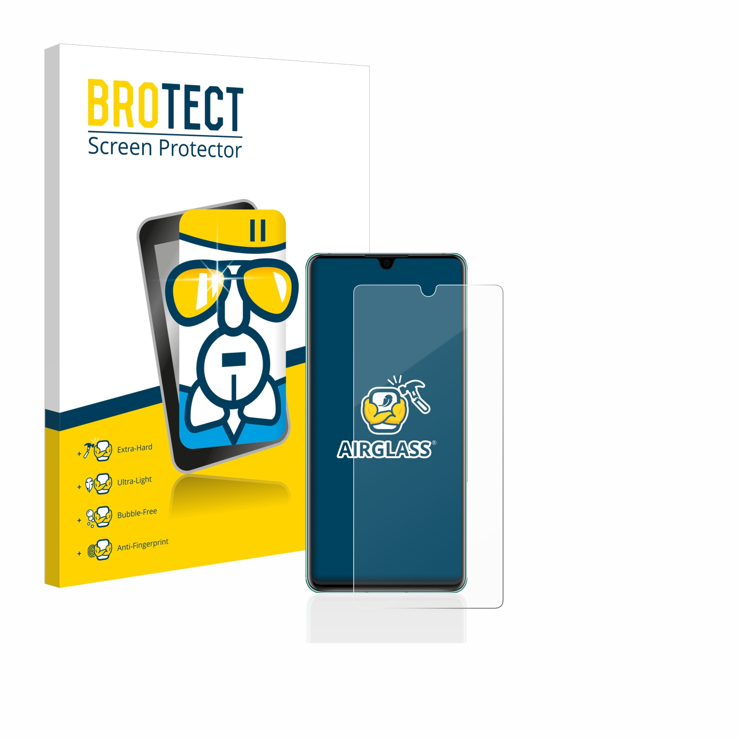 BROTECT Huawei P30) Schutzfolie(für Airglass klare