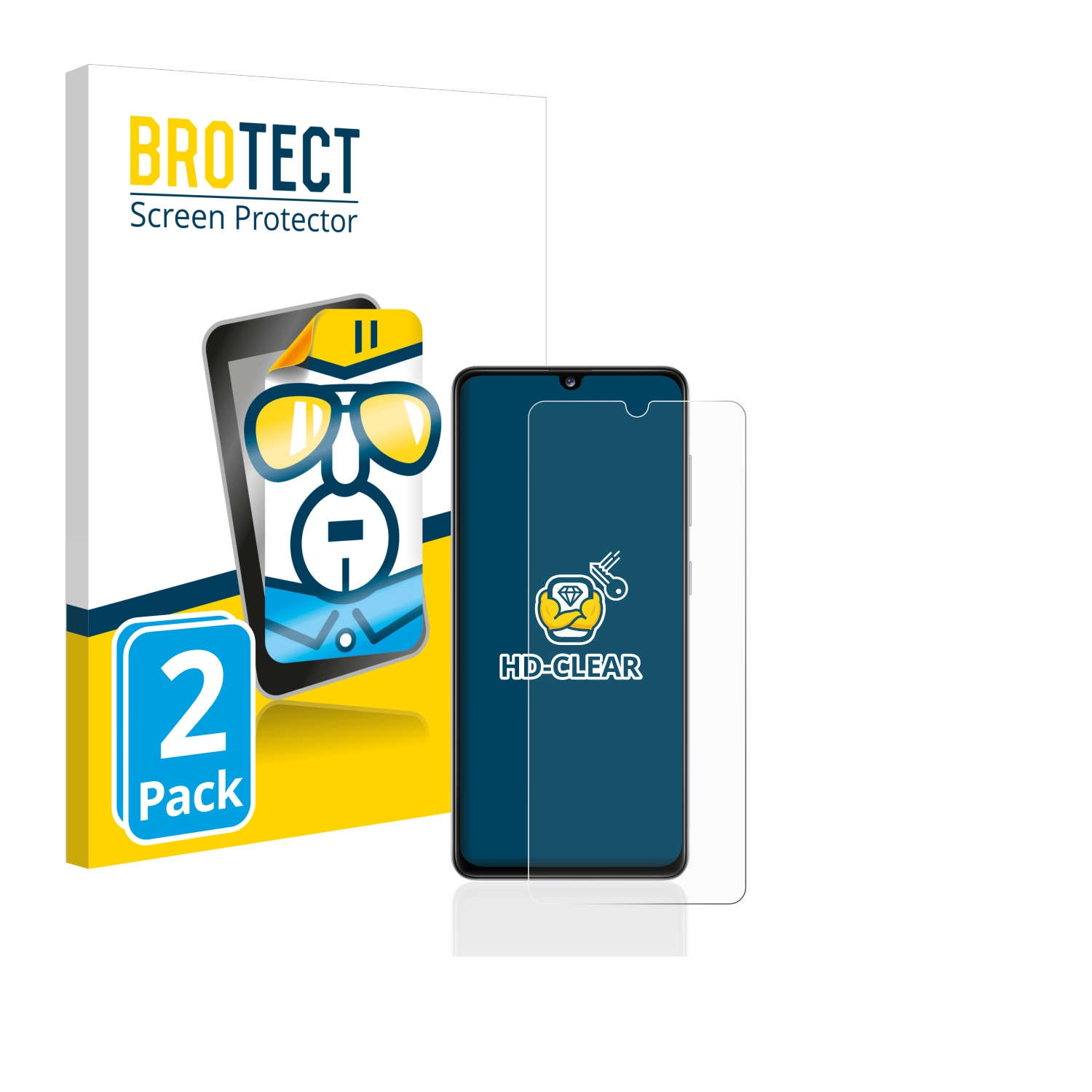 BROTECT 2x klare Schutzfolie(für Samsung A41) Galaxy