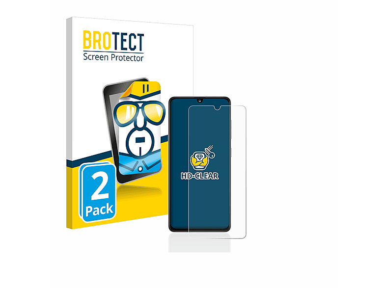 BROTECT 2x klare Schutzfolie(für Samsung Galaxy A41)