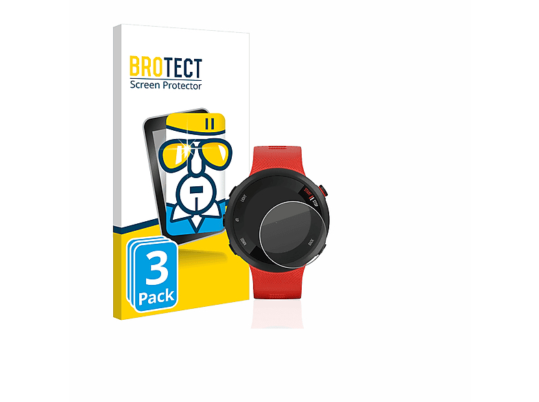 BROTECT 3x 9H klares Schutzglas(für Garmin Forerunner 45)