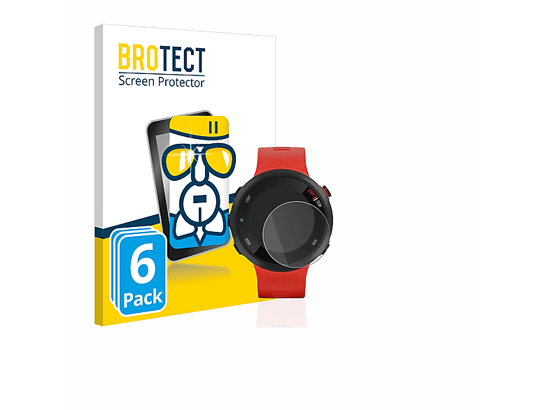 BROTECT 6x Airglass klare Schutzfolie(für Garmin Forerunner 45)
