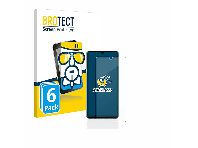 BROTECT 6x Airglass klare Schutzfolie(für Huawei P30)