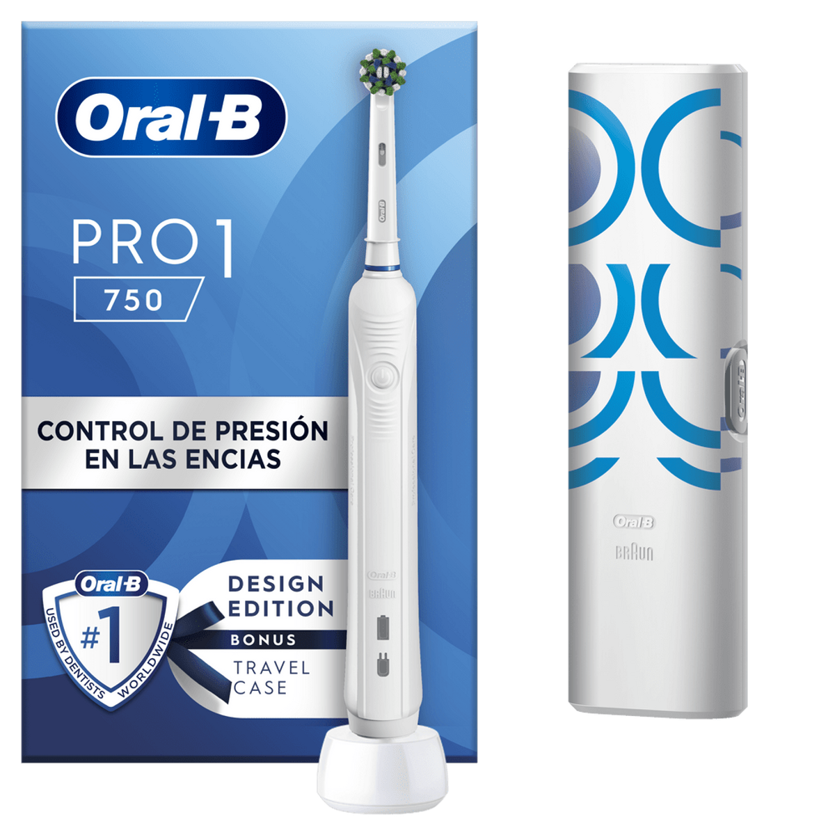 Cepillo eléctrico BRAUN ORAL-B Pro 750, velocidades, Negro