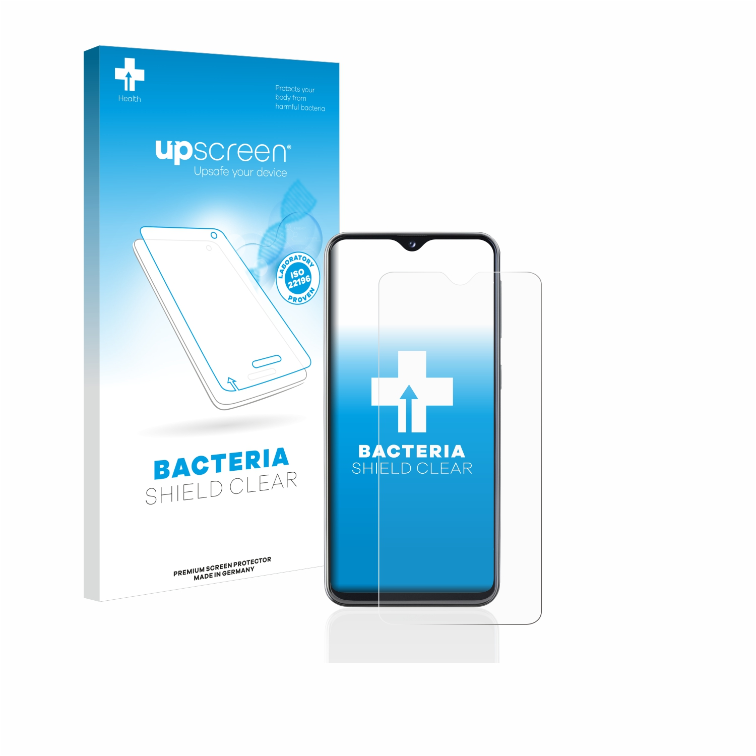 A20e) UPSCREEN klare antibakteriell Schutzfolie(für Samsung Galaxy