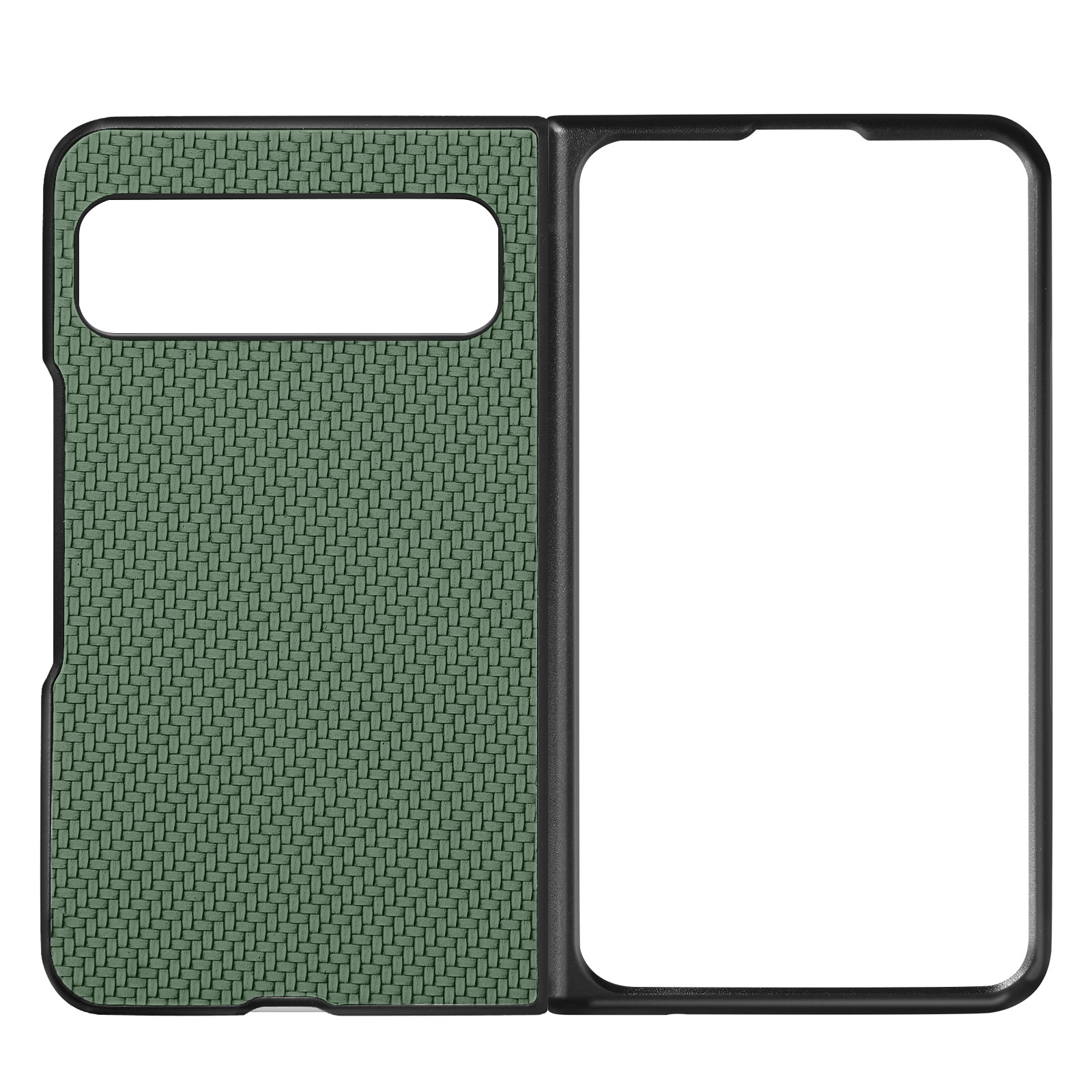 AVIZAR Carbon Series, Backcover, Pixel Grün Google, Fold