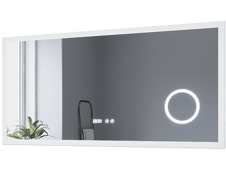 AQUABATOS Schminkspiegel mit LED Beleuchtung 120x60 cm Badspiegel 6400K Kaltweiß