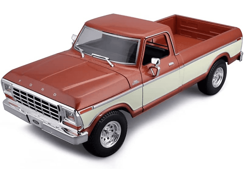 MAISTO 31462 - Modellauto - Ford F150 Pick- Up ´79 (braun, Maßstab 1:18) Spielzeugauto
