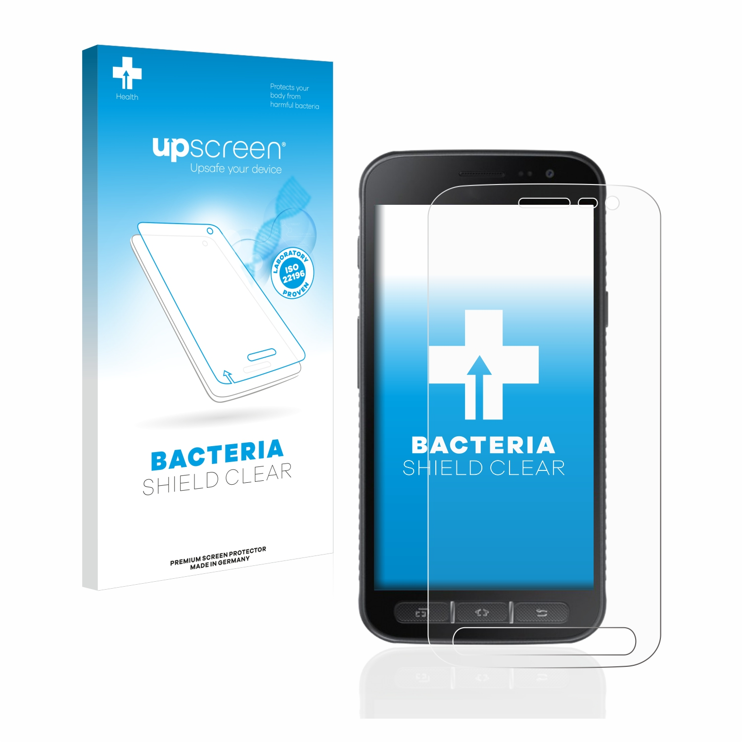 UPSCREEN antibakteriell klare Schutzfolie(für Samsung Galaxy Xcover 4s)