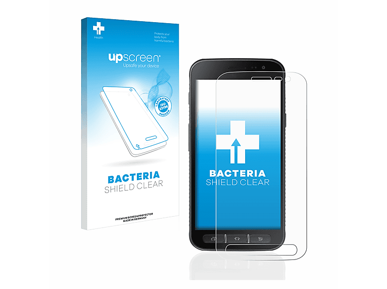 UPSCREEN antibakteriell 4s) Galaxy Samsung Schutzfolie(für klare Xcover