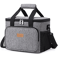 COFI Lifewit 25L Kühltasche Picknicktasche Lunch Bag Thermotasche Kühltasche Isoliertasche 1x Kühlbox (Grau)