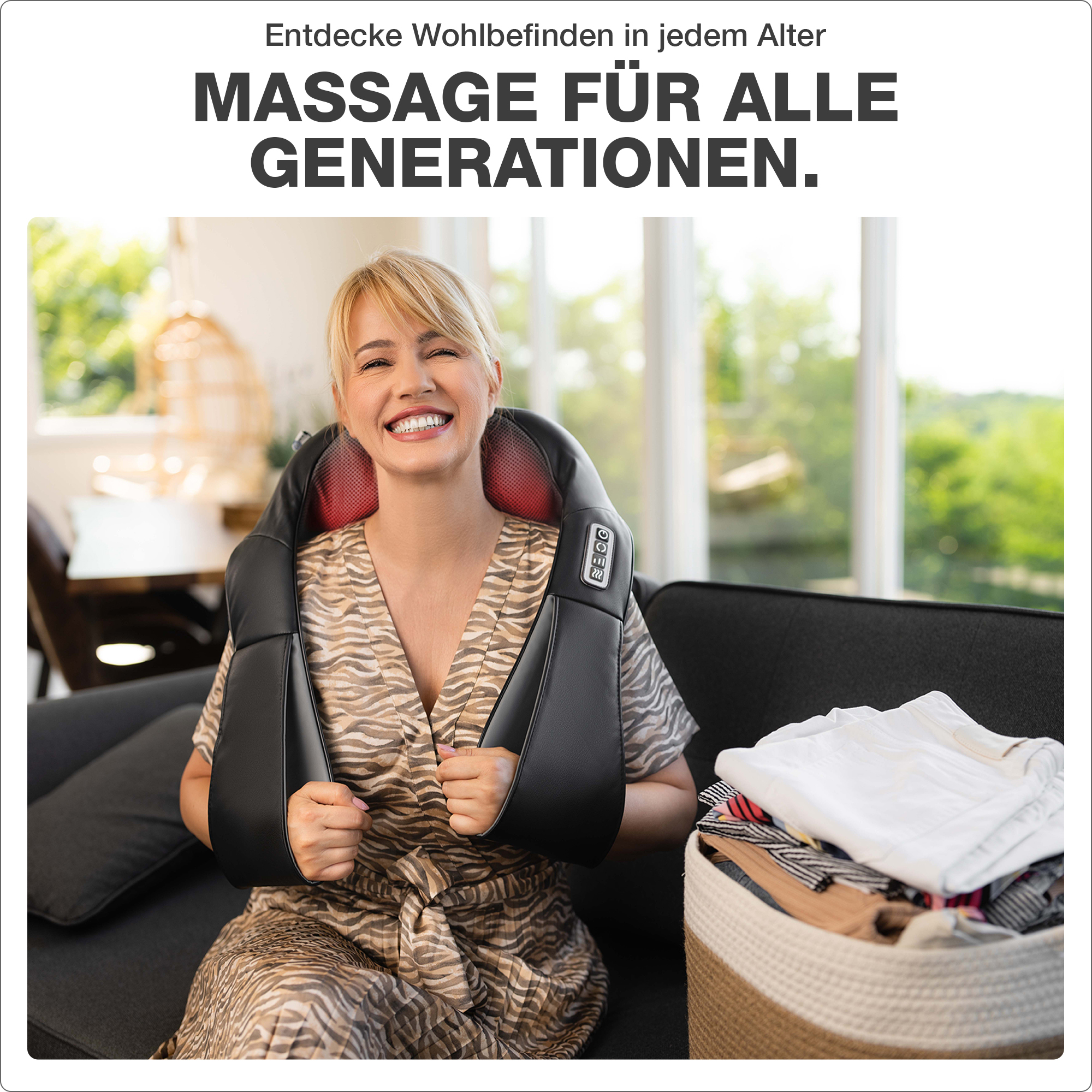 DONNERBERG Basic Massagegerät Shiatsu Nackenmassagegerät Massage