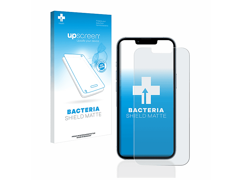 UPSCREEN antibakteriell entspiegelt matte Schutzfolie(für Apple iPhone 13 Pro)