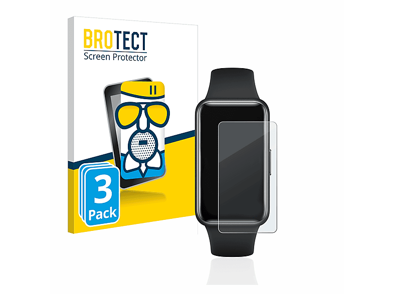 BROTECT 3x Schutzfolie(für 7) Huawei matte Band Airglass