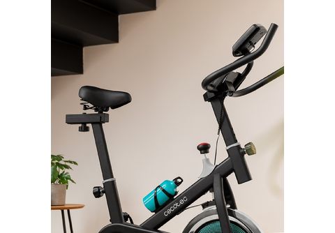 Bicicleta Estática Cecotec Drumfit Indoor 13000 Delfos Pantalla Lcd +  Accesorios Negro