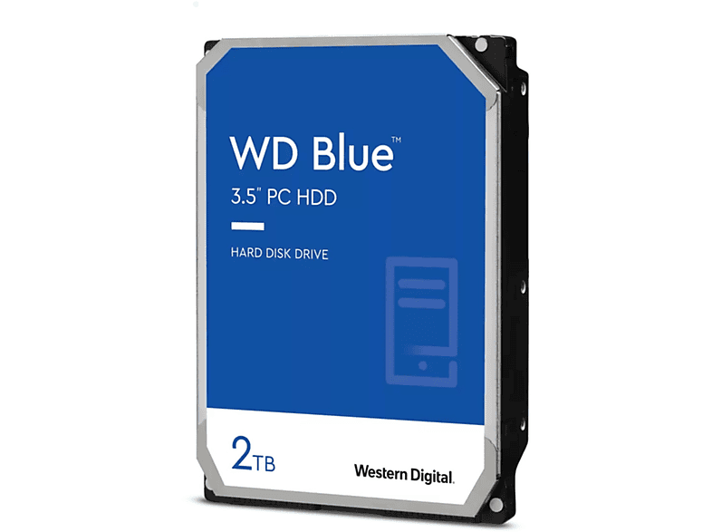 WESTERN DIGITAL Blue, 2000 GB, HDD, 3,5 Zoll, intern