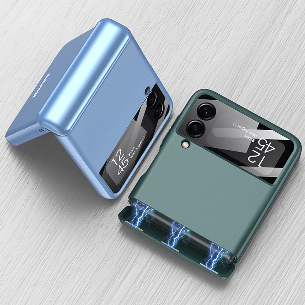 WIGENTO Magnet Flip Schutz, All-inclusive Galaxy 5G, Lila Flip4 Samsung, Design Backcover, Z