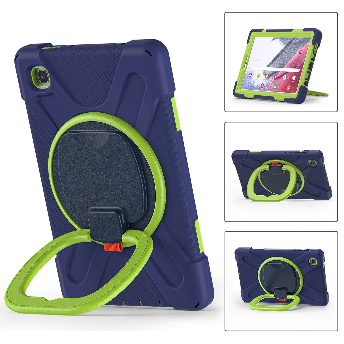 Voll Tab Schutz Lite 360 Tasche, Cover, Grad T220, Samsung, Blau Galaxy WIGENTO A7 aufstellbare Full