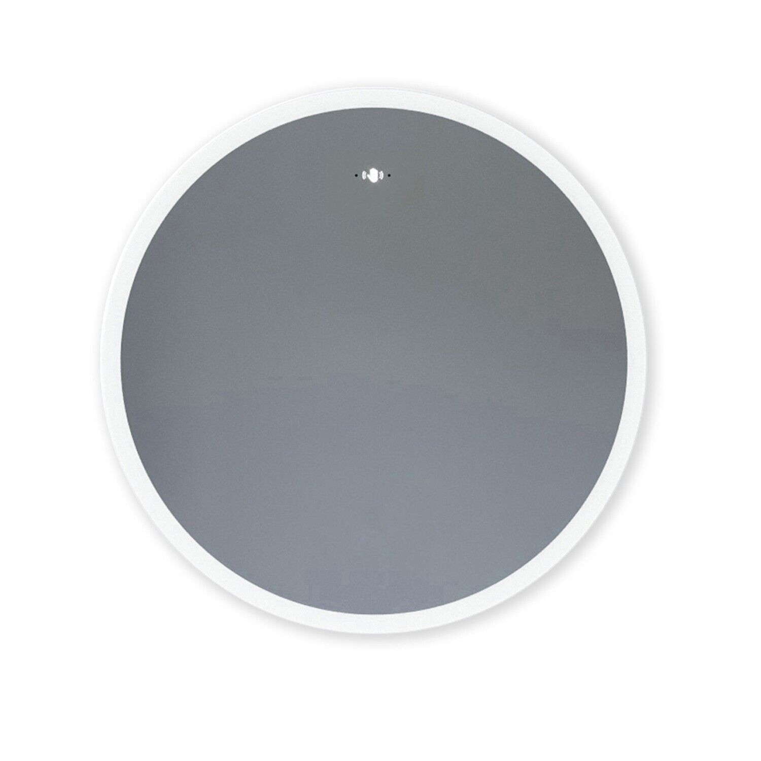Badspiegel Spiegel Rund Kaltweiß IR Beleuchtung LED 60 cm AQUABATOS 6400K Sensor Wandspiege mit