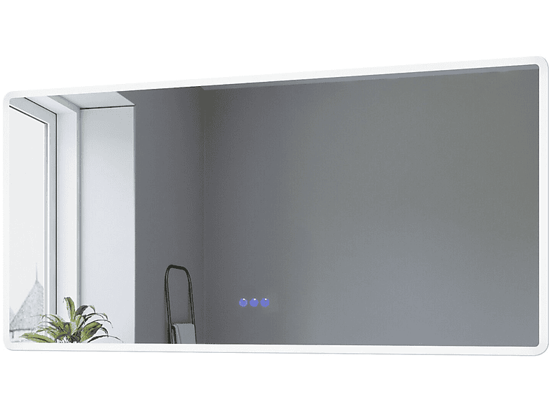 Warmweiß Badezimmerspiegel Beschlagfrei Kaltweiß LED Wandspiegel Touch AQUABATOS 6400K Badspiegel 3000K &