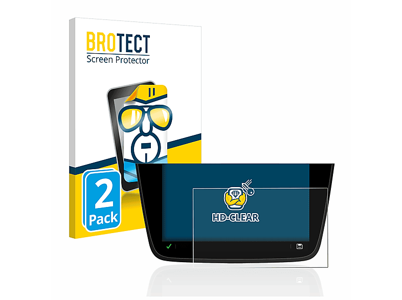 BROTECT 2x klare Schutzfolie(für Opel Corsa F MY20 2020 Multimedia Navi 7\
