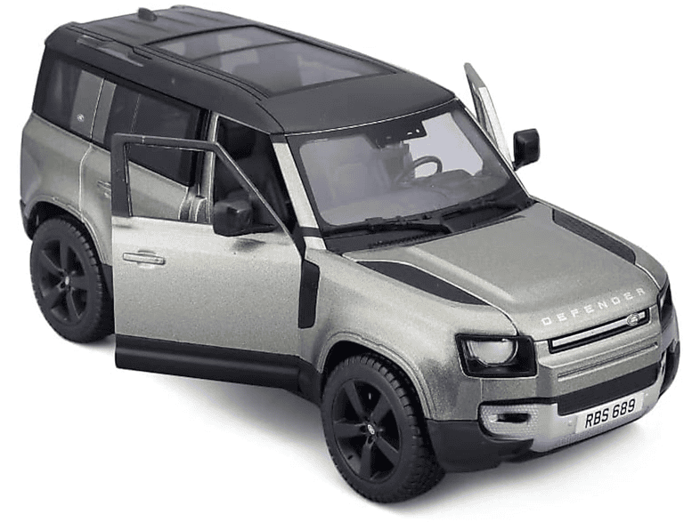 BBURAGO Land Rover Defender \'22 (grün, Maßstab 1:24) Spielzeugauto