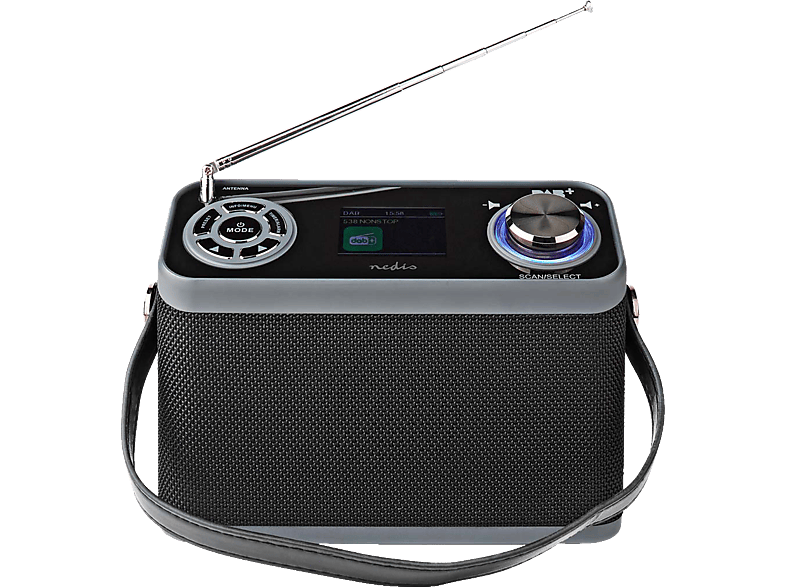 NEDIS RDDB5200BK Radio, DAB+, Bluetooth, Schwarz