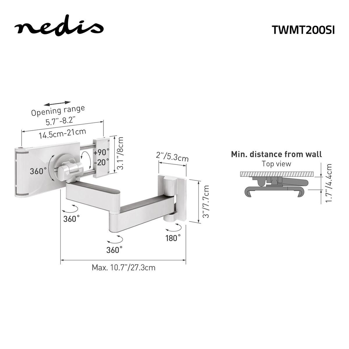 Tablethalterung NEDIS TWMT200SI