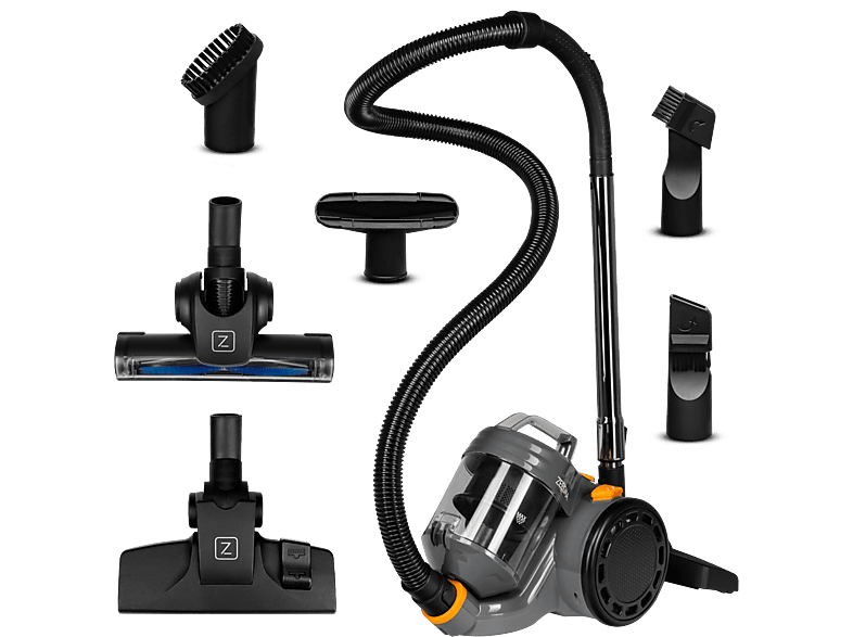 ZEEGMA Zonder Base Jet 4000w Staubsauger, maximale Leistung: 4000 Watt, Grau, Orange, Schwarz)
