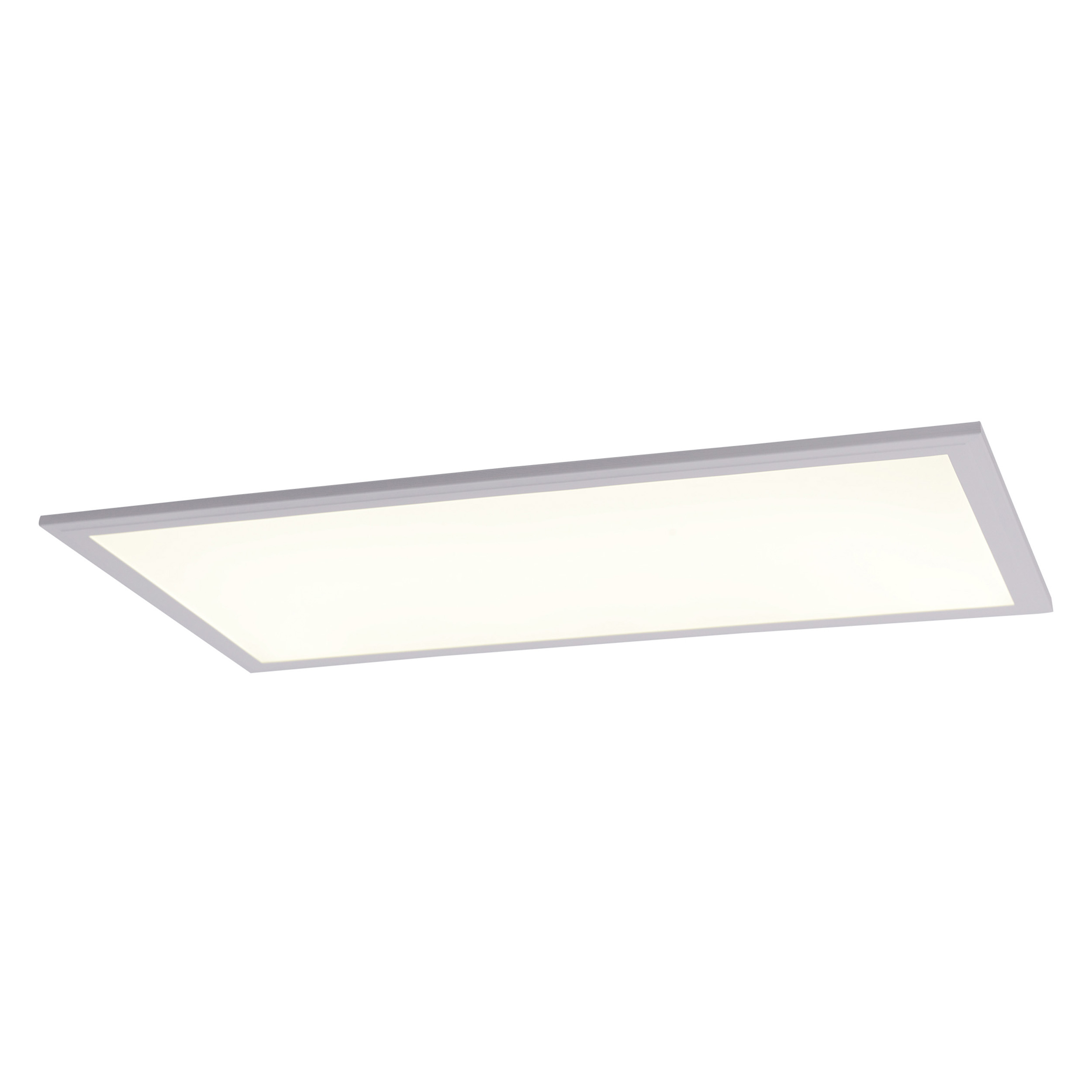 Eine flache, rechteckige LED-Panel-Leuchte mit weißer, heller Oberfläche.